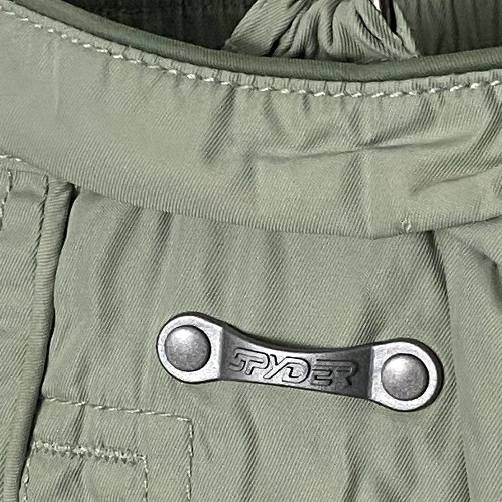 Spyder‎ XT Kids 14 Grey Insulated Snow Pants Ski Snowboard Suspenders Team Venom